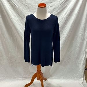 Vince Navy Blue Cotton/Cashmere Sweater (perfect for Spring!)